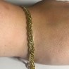 Širší zlatý náramek 14 karátů – váha 9,54 gramů