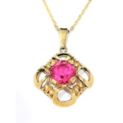 Velký starožitný zlatý přívěšek – punc Čejka 2,69 gr