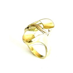 Prsten zlatý žluto-bílé zlato punc Čejka