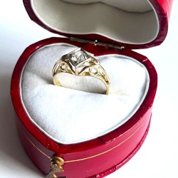 Starožitný zlatý prsten ze...