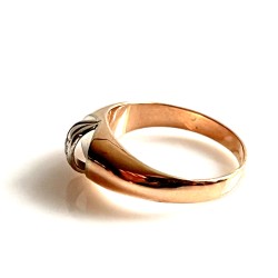 Zlatý prsten ze 14 karátového zlata punc Čejka 2,61 gramů