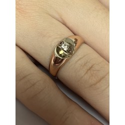 Zlatý prsten ze 14 karátového zlata punc Čejka 2,61 gramů