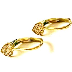 Zlaté náušnice 14 karátů...