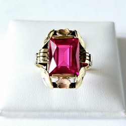 Masivní starožitný zlatý...