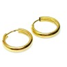 Zlaté náušnice 14 karátů kruhy -1,95 gramů