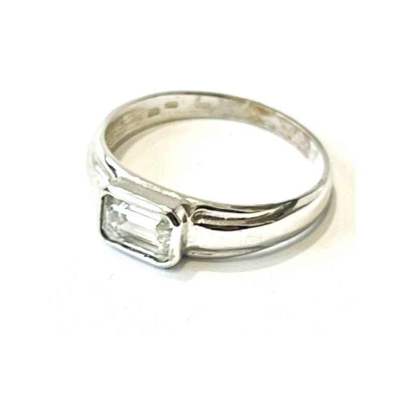 Zlatý prsten z bílého zlata 2,37 gramů