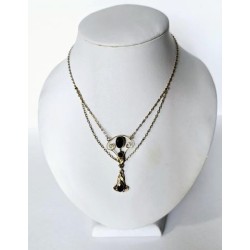 Secesní zlatý náhrdelník 14...