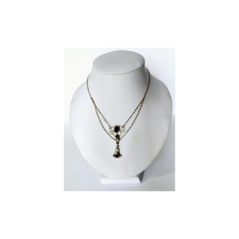 Secesní zlatý náhrdelník 14 karátů