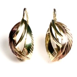 Zlaté náušnice kombinace...