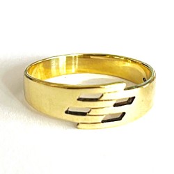 Masivní zlatý prsten ze 14...