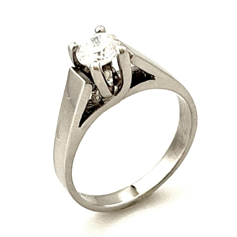 Originální velmi masivní prsten se zirkonem 3,83 gr