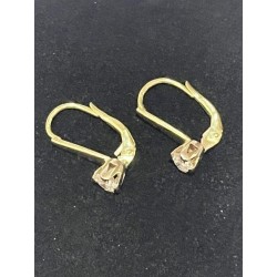 Zlaté náušnice s brilianty