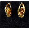 Starožitné zlaté náušnice 14 karátů punc Čejka 2,94 gramů