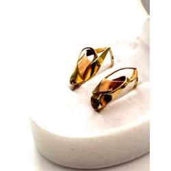 Starožitné zlaté náušnice 14 karátů punc Čejka 2,94 gramů