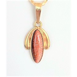 Zlatý přívěšek s přírodním...