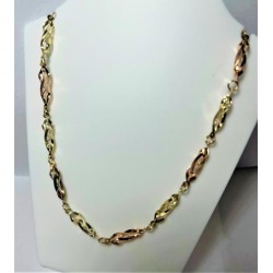 Zlatý náhrdelník ze žlutého a růžové zlata 6,77 gr