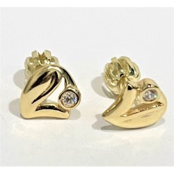 Zlaté náušnice ze žlutého...