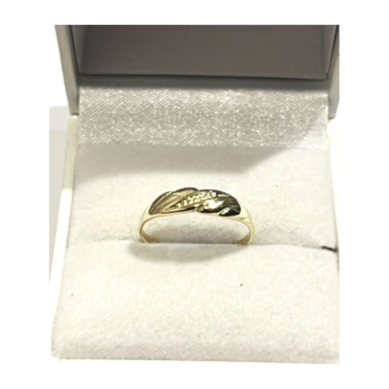 Zlatý prsten ze žlutého 14 karátového zlata