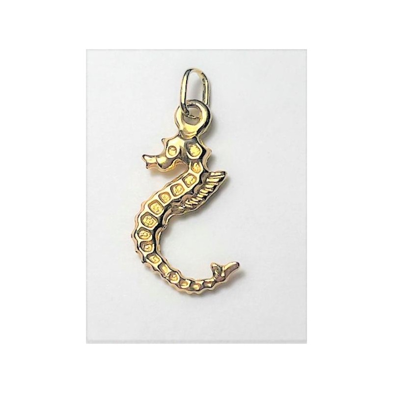 Velký zlatý přívěšek mořský koník