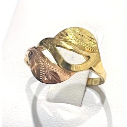 Zlatý prsten z růžového a...