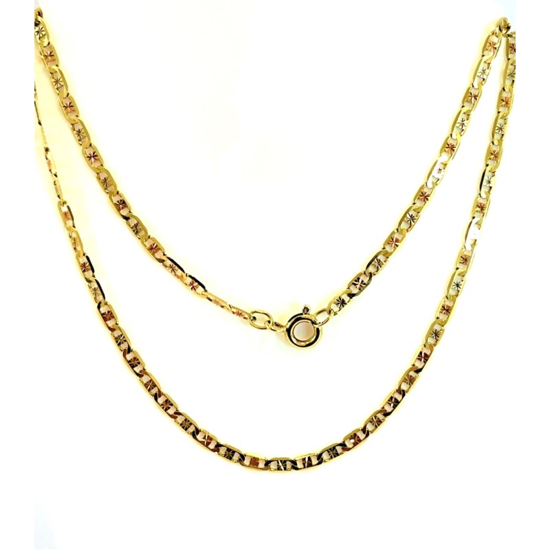 Zlatý řetízek 14 karátů – váha 4,48 gramů