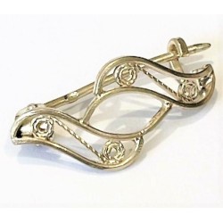 Jemná filigránová brož ze...