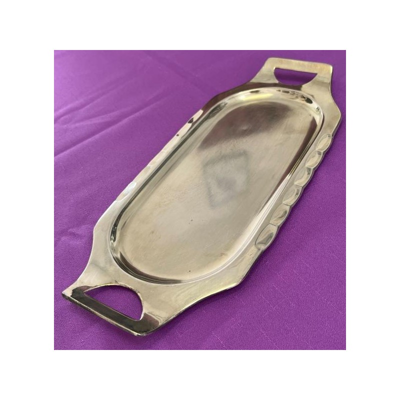 Postříbřený tác ve stylu art deco