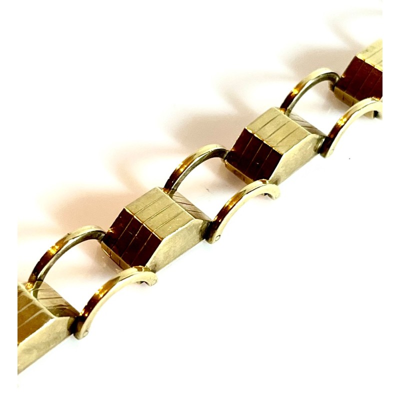 Starožitný zlatý náramek ve stylu art deco