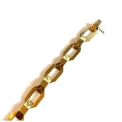 Starožitný zlatý náramek 14 karátů – punc Lvíček